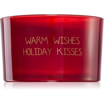 My Flame Winter Wood Warm Wishes Holiday Kisses vonná sviečka 13x9 g