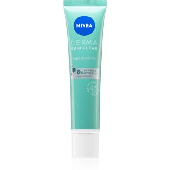 Nivea Derma Skin Clear jemný nočný peeling 40 ml