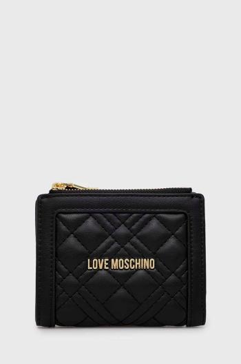 Peňaženka Love Moschino dámsky, čierna farba