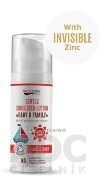 WoodenSpoon Opaľovacie mlieko Baby & Family SPF 50 telové 1x50 ml