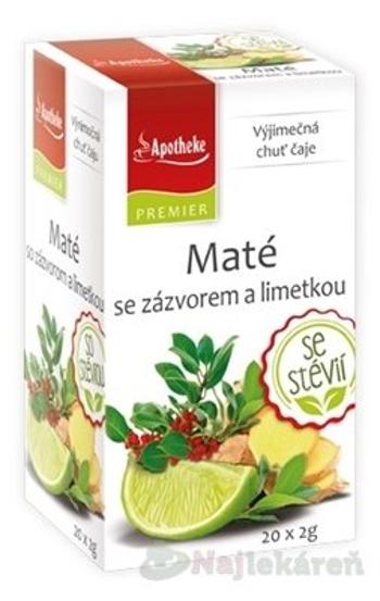 Apotheke Maté se zázvorem a limetkou se stévií 20 x 2 g