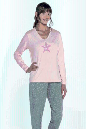 GUASCH Dámske pyžamo NINA Ružová XL