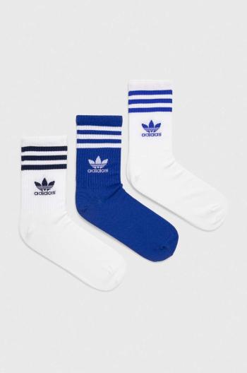 Ponožky adidas Originals 3-pak biela farba