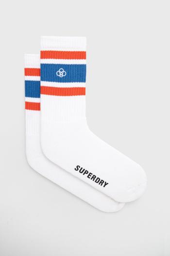 Ponožky Superdry pánske, biela farba