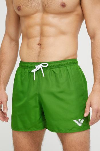 Plavkové šortky Emporio Armani Underwear zelená farba