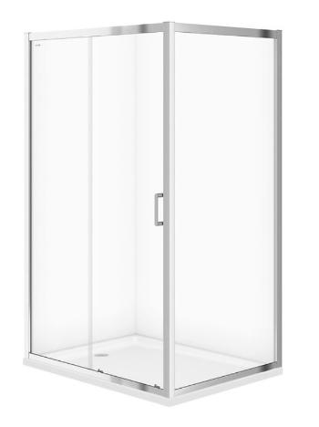 CERSANIT - Sprchovací kút ARTECO obdĺžnik 120x90x190, posuv, číre sklo S157-012