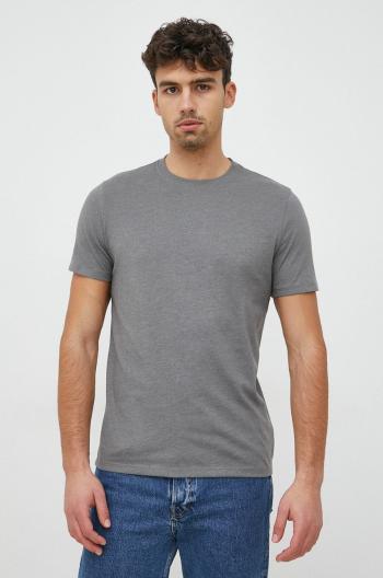 Tričko GAP pánske, šedá farba, melanžové