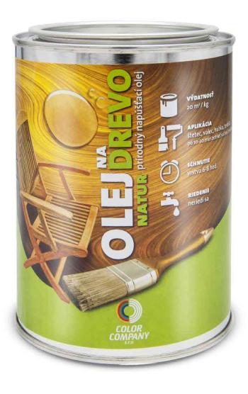 OLEJ NATUR - Prírodný napúšťací olej na drevo orech 5 L