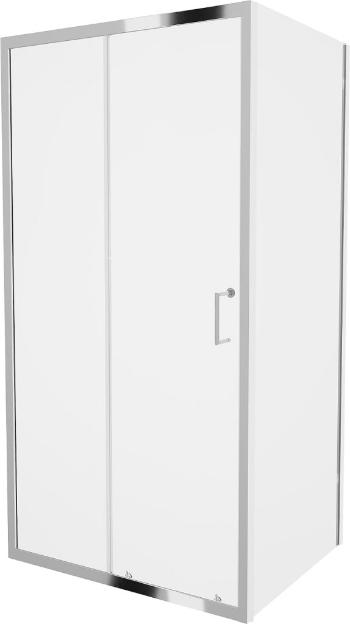 MEXEN/S - Apia sprchovací kút obdĺžnik 140x70 cm, transparent, chróm 840-140-070-01-00