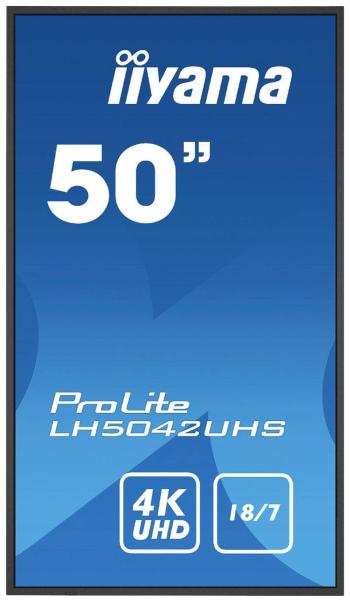 Iiyama ProLite LH5042UHS-B3 Digital Signage Display En.trieda 2021: G (A - G) 125.7 cm 49.5 palca 3840 x 2160 Pixel 18/7