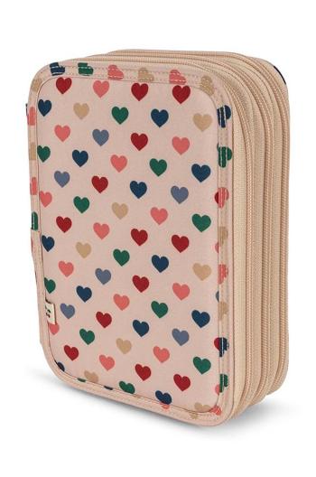 Detský peračník Konges Sløjd CLOVER MAXI PENCIL CASE béžová farba, KS101315