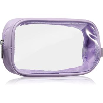 Notino Travel Collection Cosmetic bag transparentná kozmetická taštička transparentný S Purple 20x10x5 cm 1 ks