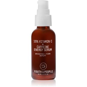 Youth To The People 15% Vitamin C + Caffeine Energy Serum rozjasňujúce sérum s vitamínom C 30 ml