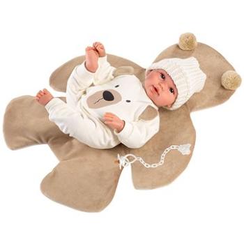 Llorens 63645 New Born – reálna bábika bábätko so zvukmi a mäkkým látkovým telom – 36 cm (8426265636457)