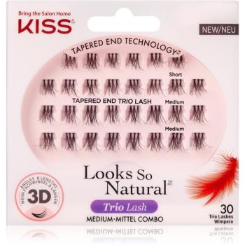 KISS Look So Natural trsové nalepovacie mihalnice s uzlíkom Lavish 30 ks