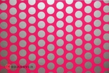 Oracover 91-014-091-010 fólie do plotra Easyplot Fun 1 (d x š) 10 m x 38 cm neónovo ružovo-strieborná (fluorescenčná)