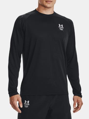 Under Armour UA Armourprint LS Tričko Čierna