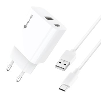 STURDO NSI-0082-STU-TYPEC BIELA 3A PD 20W+USB QC3.0 TYPE-C KABEL SIET.