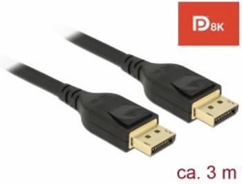 Delock DisplayPort kábel 8K 60 Hz 3 m DP 8K certifikované