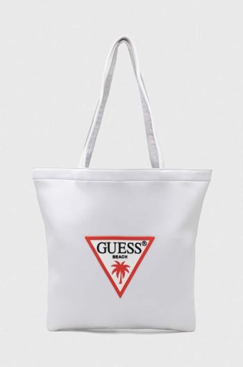 Taška Guess biela farba