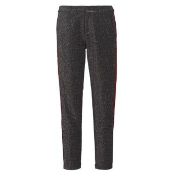 Maison Scotch  Nohavice päťvreckové TAPERED LUREX PANTS WITH VELVET SIDE PANEL  Šedá