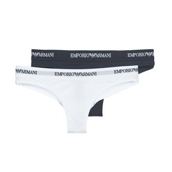 Emporio Armani  Klasické nohavičky CC317-PACK DE 2  Modrá