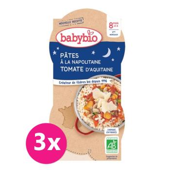 3x BABYBIO Večerné menu Neapolské cestoviny (2x 200 g)