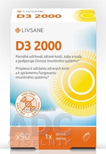 LIVSANE Vitamín D3 2000 IU cps 1x90 ks