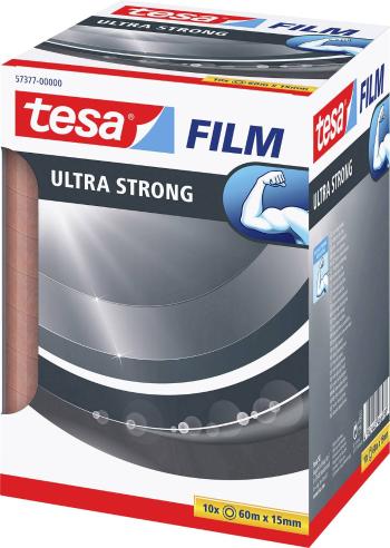 tesa  57377-00000-02 lepiaca páska ULTRA STRONG priehľadná (d x š) 60 m x 15 mm 10 ks