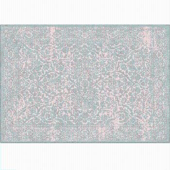 Koberec, krémová/sivý vzor, 67x105, ARAGORN