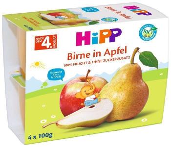 HiPP Príkrm ovocný BIO jablká s hruškami 4x100g
