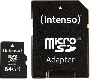 Intenso High Performance pamäťová karta micro SDXC 64 GB Class 10 vr. SD adaptéru