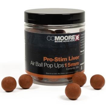 Cc moore plávajúce boilie pro-stim liver air ball pop ups - 15 mm 50 ks