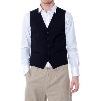 Selected  SLIM MYLOLOGAN BLACK WAISTCOAT B NOOS 16052660  Spoločenské vesty k oblekom Čierna