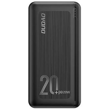 Dudao K12PQ+ 20 000 mAh, 2× USB, QC 3.0 PD, 20 W, čierna (DUD41216)