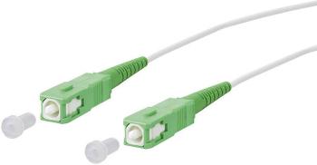 Metz Connect 151P7EAEA30E optické vlákno LWL prepojovací kábel [1x SC APC zástrčka - 1x SC APC zástrčka] 9/125 µ Singlem