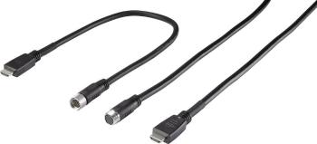 Renkforce HDMI prepojovací kábel #####HDMI-A Stecker, #####HDMI-A Stecker 15.00 m čierna RF-3386496 pre montáž s husím k