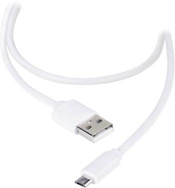 Vivanco #####USB-Kabel USB 2.0 #####USB-A Stecker, #####USB-Micro-B Stecker 1.20 m biela