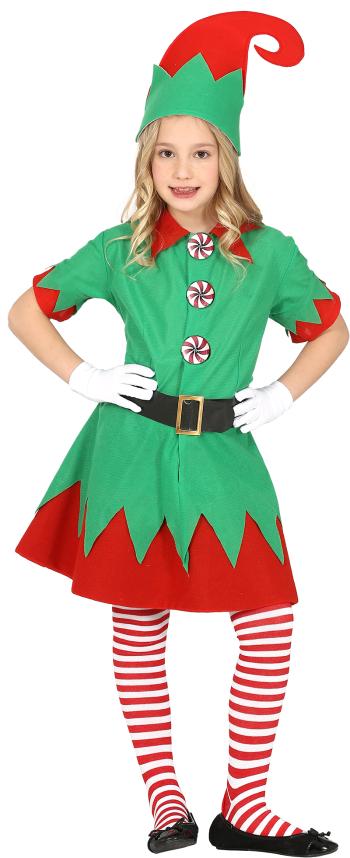 Guirca Dievčenský vianočný kostým - Elfka Veľkosť - deti: XL