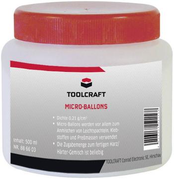 Vzduchom plnené guľočky z anorganických silikátov - Micro / Ballons TOOLCRAFT, 500 ml