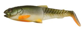 Savage gear gumová nástraha craft cannibal paddletail olive pearl hot orange - 8,5 cm 7 g