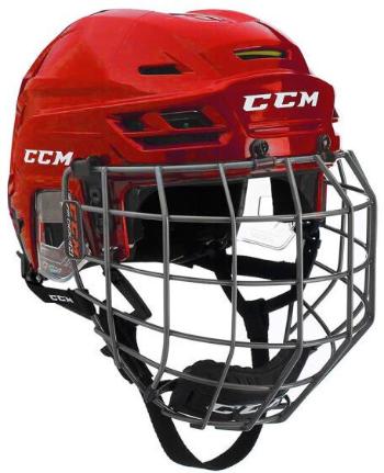 CCM Hokejová prilba Tacks 310 Combo SR Červená L