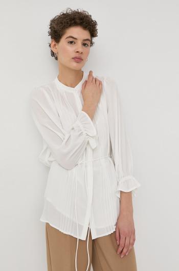 Bavlnená košeľa Bruuns Bazaar dámska, biela farba,