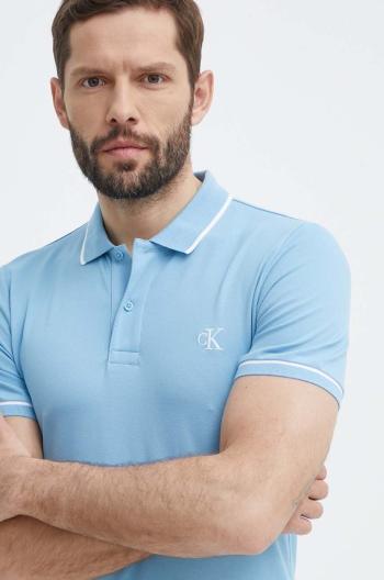 Polo tričko Calvin Klein Jeans pánske, jednofarebné, J30J315603