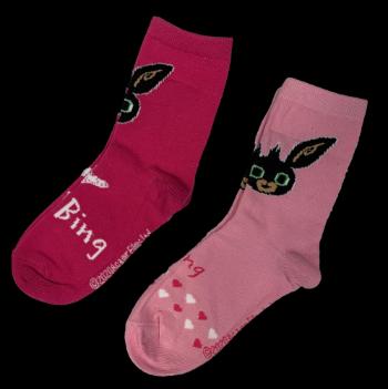 EPlus Sada 2 párov dievčenských ponožiek - Bing ružové Veľkosť ponožiek: 31-34