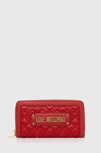 Peňaženka Love Moschino dámsky, červená farba