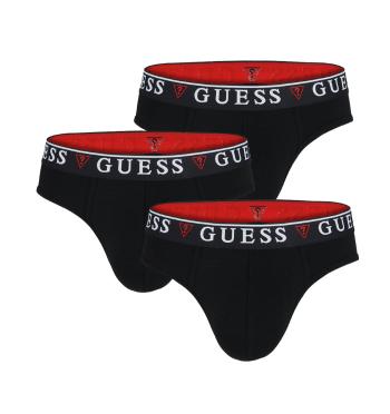 GUESS - 3PACK Guess Hero čierne slipy-M (81-85 cm)