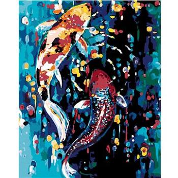 Maľovanie podľa čísel – Dve farebné rybky (HRAmal00516nad)