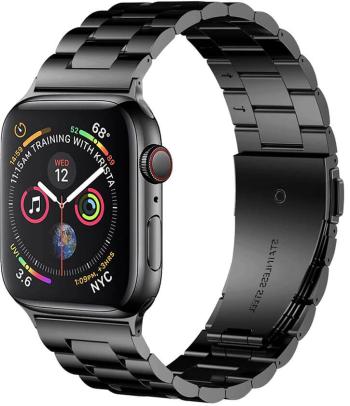 4wrist Oceľový remienok na Apple Watch – Čierny 42/44/45/49 mm