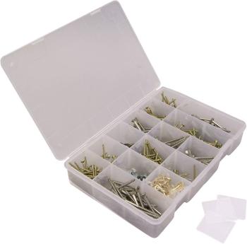 VISO  krabička na drobné súčiastky, (d x š x v) 200 x 135 x 40 mm, Priehradiek: 24, variabilné rozčlenenie, 1 ks